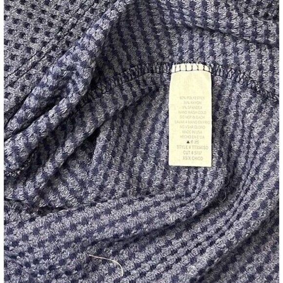 Ladies XS Lightweight Waffle Knit Top Pullover Blouse Purple Oversized NWT - Picture 4 of 5